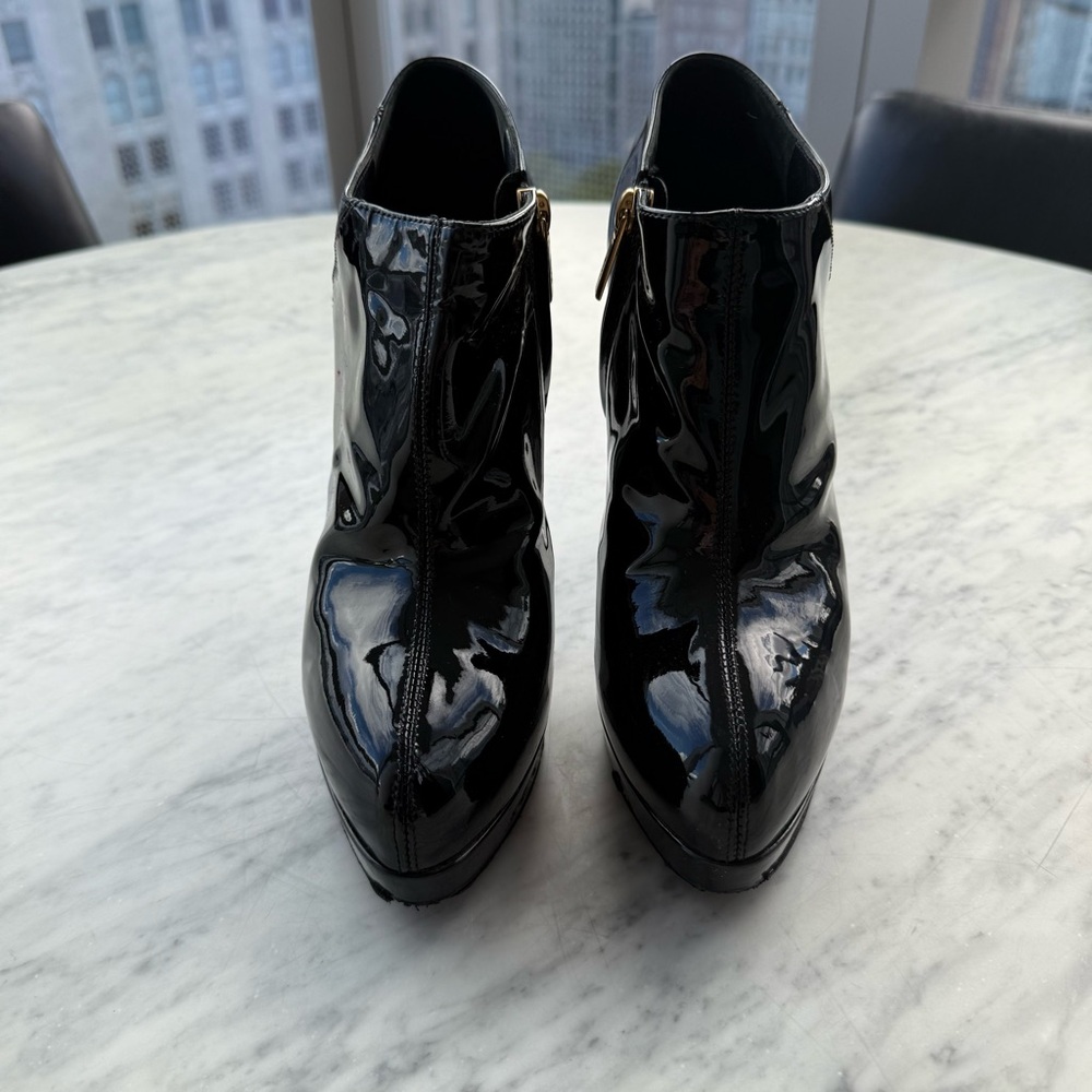 Yves Saint Laurent Rive Gauche Patent Leather Ank… - image 2